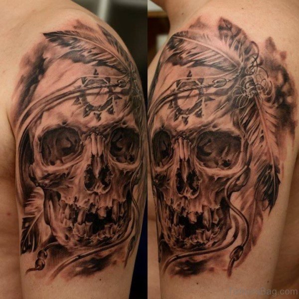 American Skull Tattoo