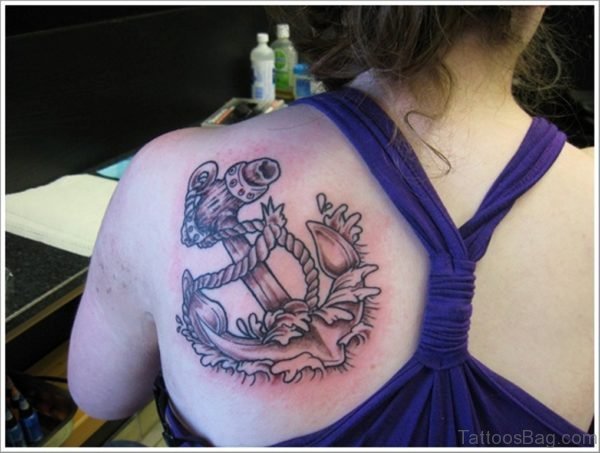 Anchor Tattoo on shoulder