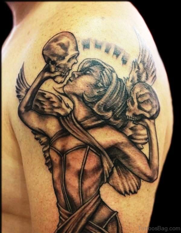 Angel And Skull Tattoo