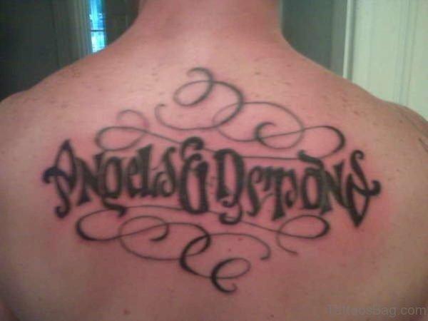 Angels And Demons Ambigram Tattoo