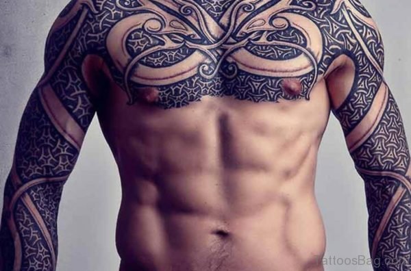 Armor Tattoo Tattoo On Chest