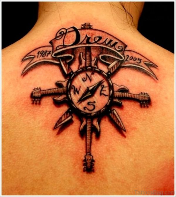 Attarctive Compass Tattoo