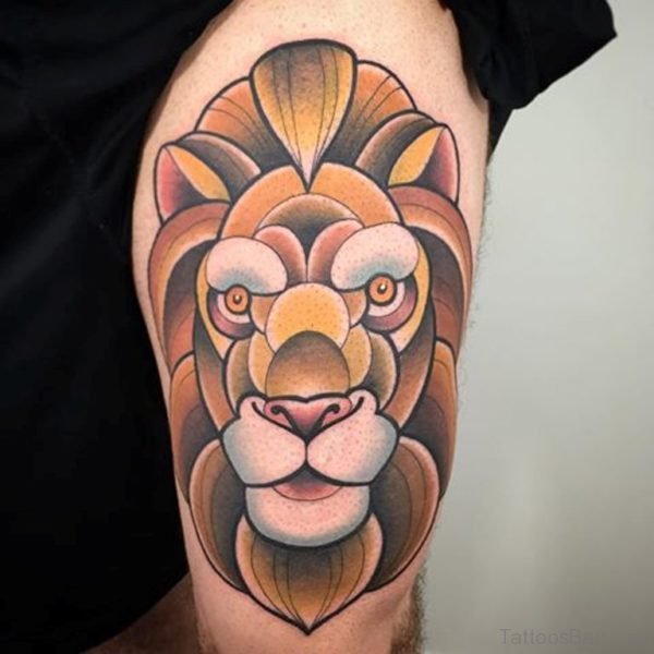 Attarctive Lion Tattoo