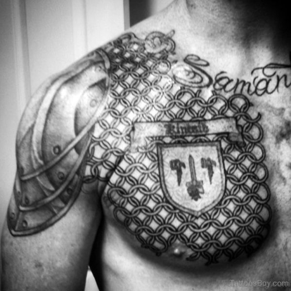 Cool Armor Tattoo
