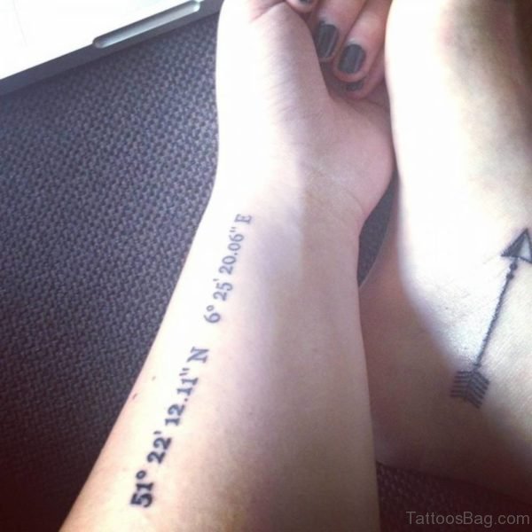 18 Good Coordinate Tattoos On Wrist