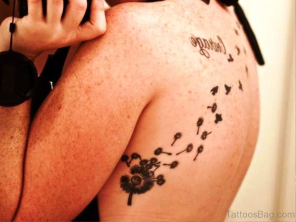 Attractive Dandelion Tattoo Design