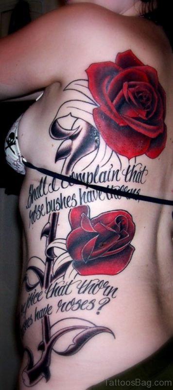 Attractive Rose Tattoo