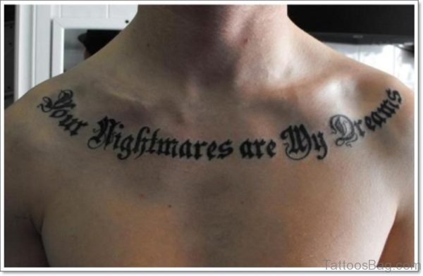 Attractive Wording Tattoo