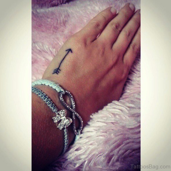 Awesome Arrow Tattoo On Hand
