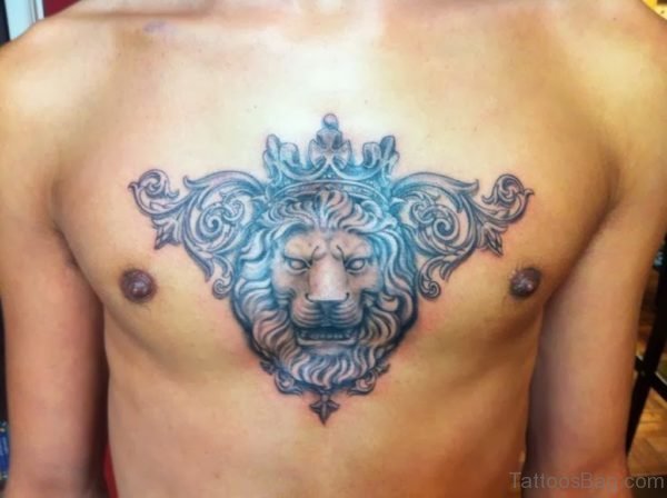 Lion King Tattoo On Chest