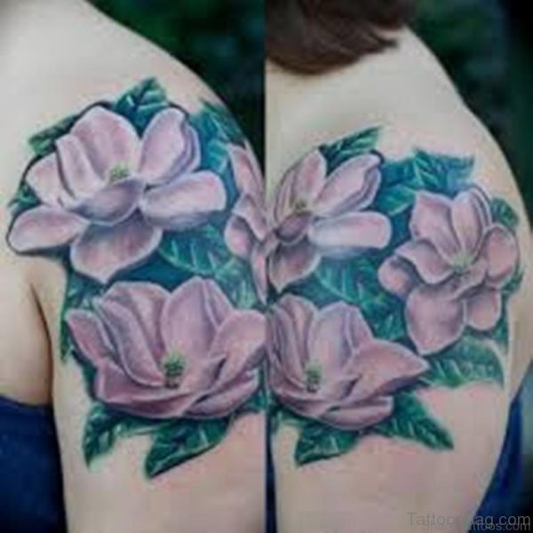 Awesome Magnolia Tattoo 
