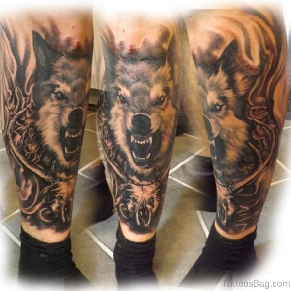 Awesome Wolf Tattoo