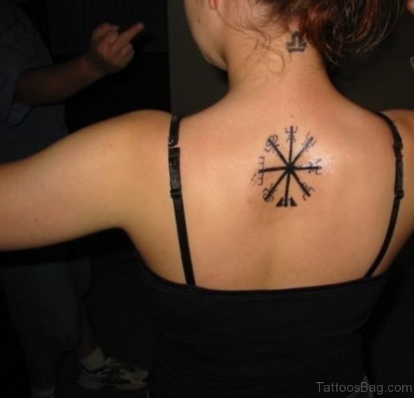Back Compass Tattoo