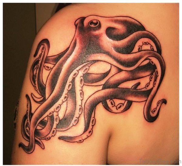 Back Kraken Tattoo