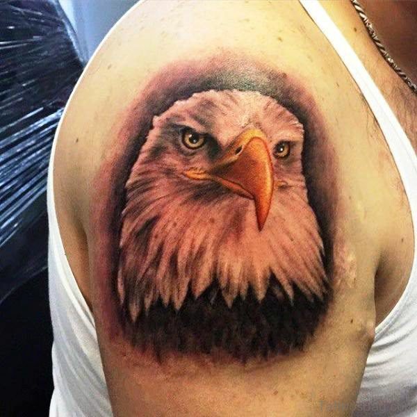 Bald Eagle Shoulder Tattoo