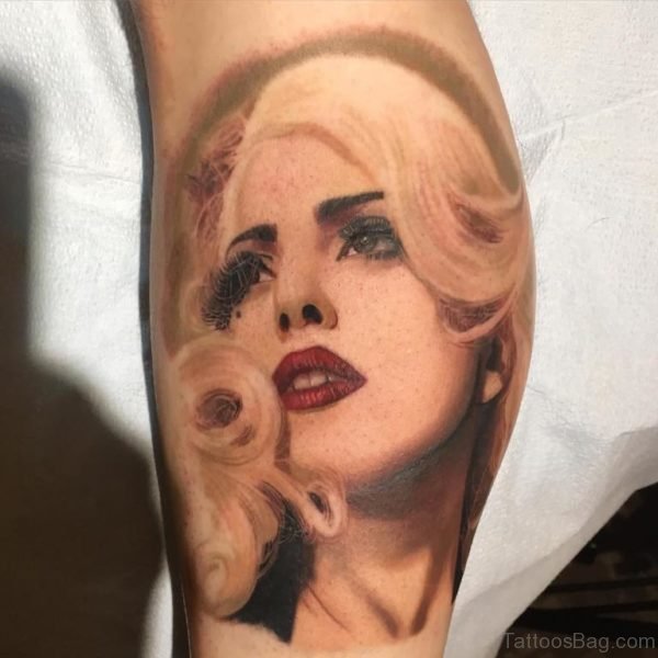 Beautiful Girl Portrait Tattoo 