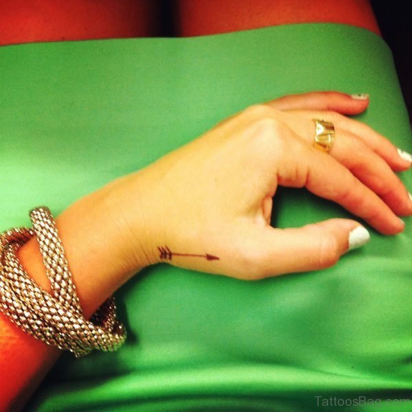 Beautiful Arrow Tattoo On Hand