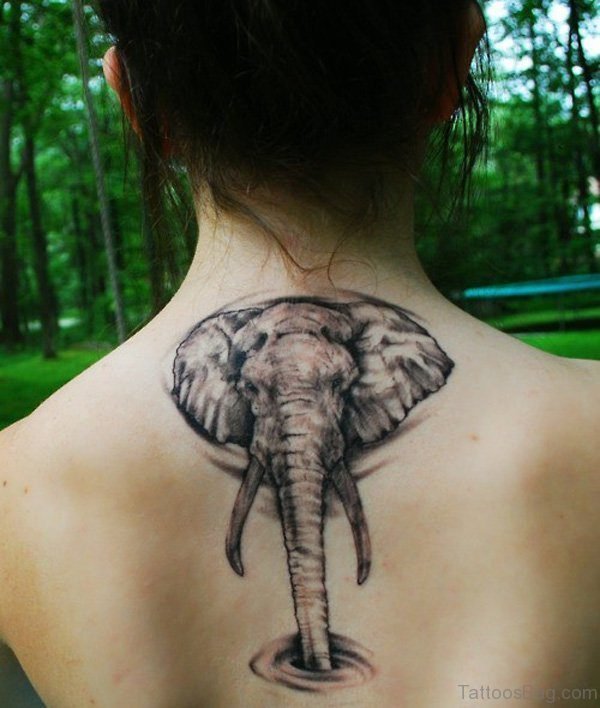 Beautiful Elephant Neck Tattoo