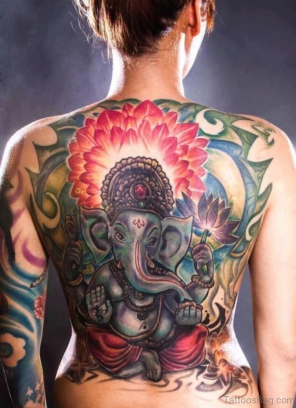 Beautiful Ganesha Tattoo 