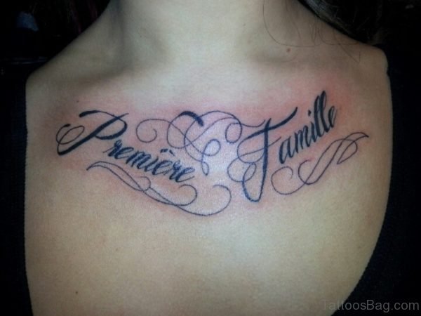 Beautiful Wording Tattoo
