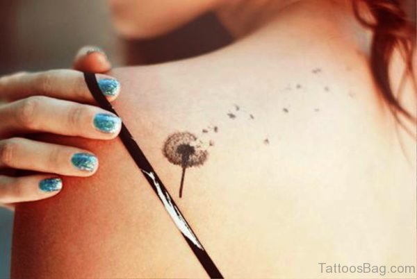 Best Dandelion Tattoo On Shoulder