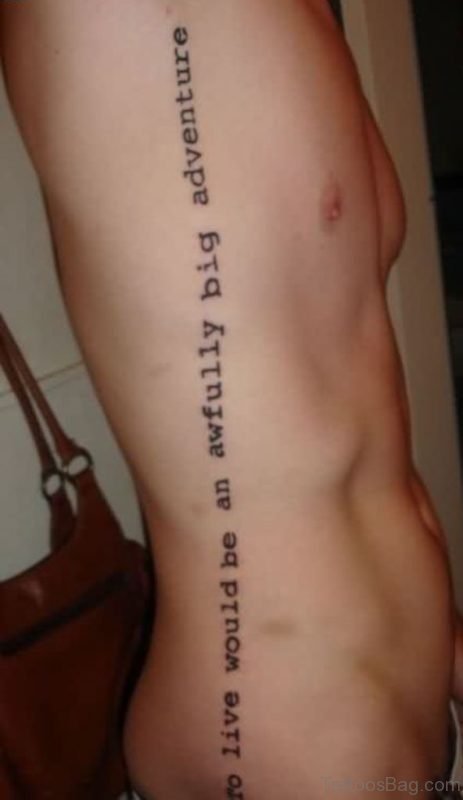 Best Wording Tattoo On Rib Side
