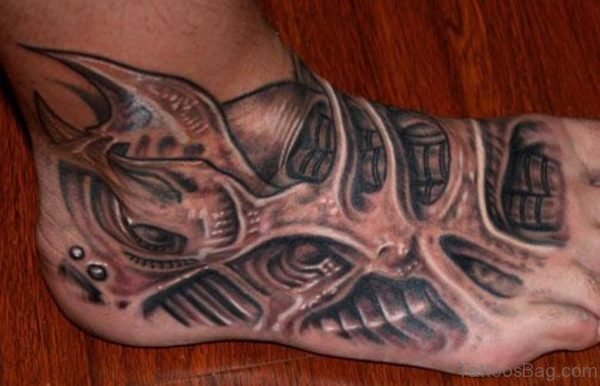 Biomechanical Tattoo Design