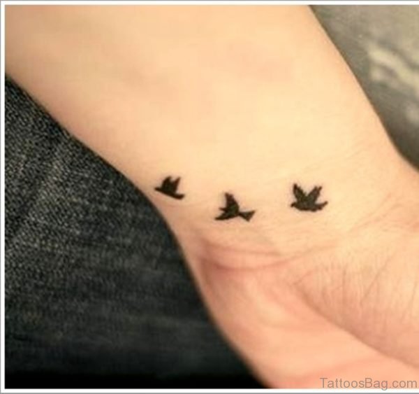 Birds Tattoo On Wrist