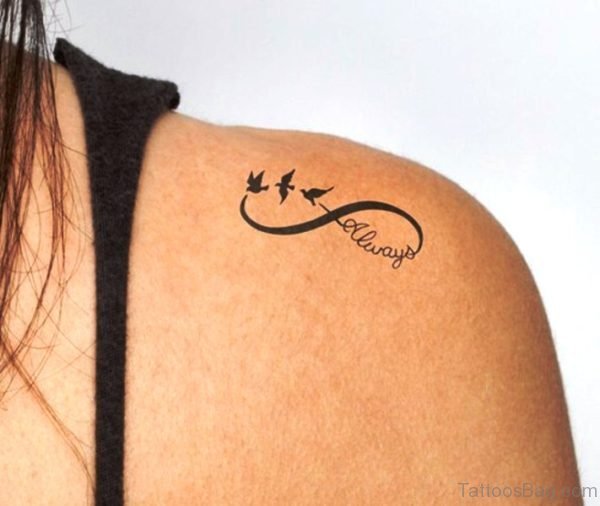 Birds With Infinity Tattoo Design