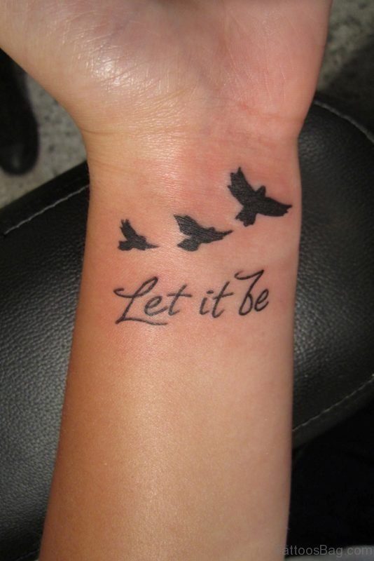 Black Birds And Let It Be Tattoo