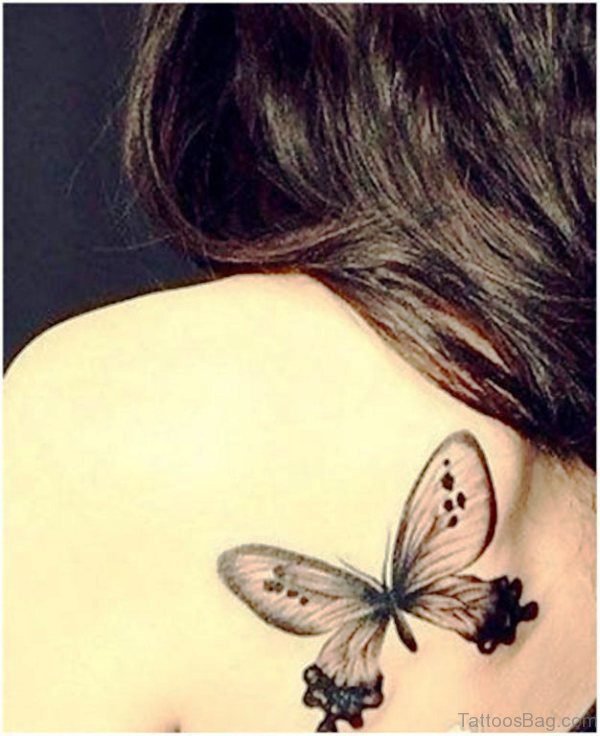 Black Butterfly Designer Tattoo