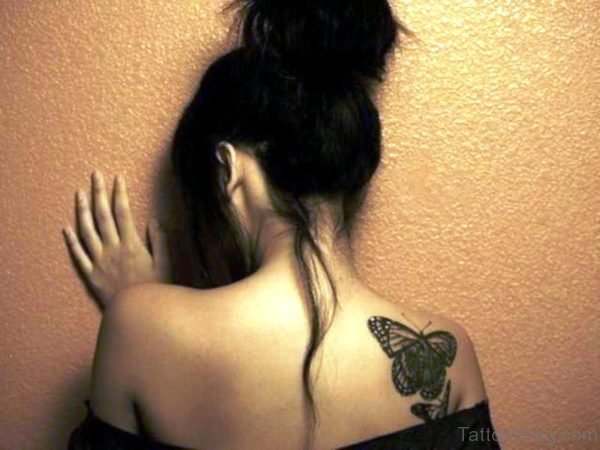 Black Butterfly Tattoo