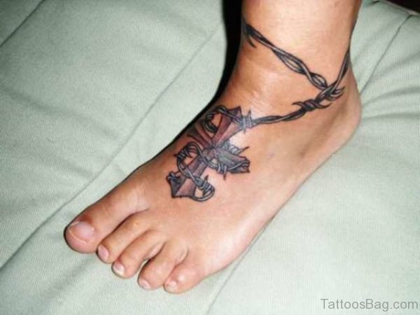Black Cross Tattoo Design