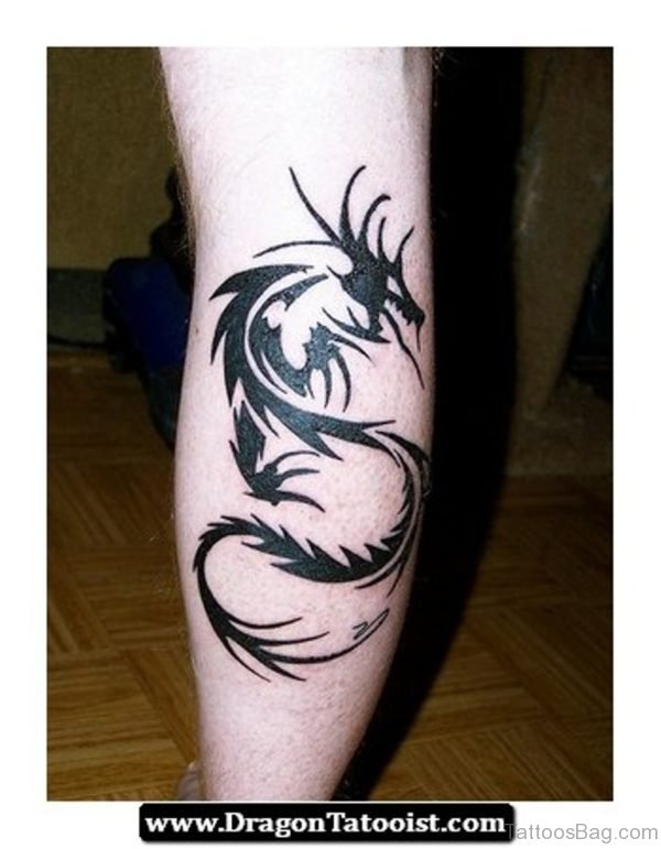 Black Dragon Tattoo Design 
