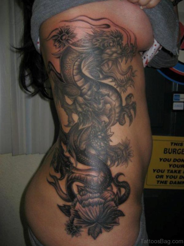 Black Dragon Tattoo Design
