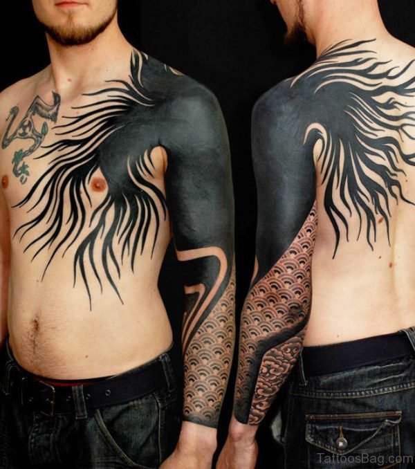 Black Geometric Tattoo Design