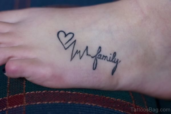 Black In Heart And Heart Tattoo