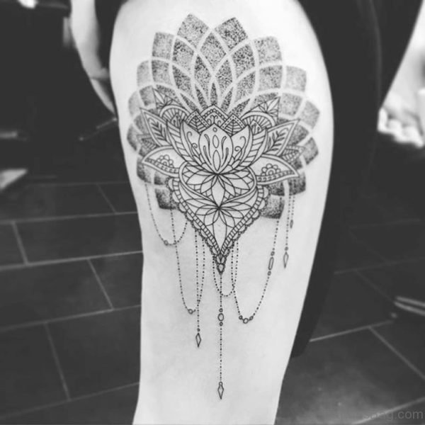 Black Mandala Tattoo Design