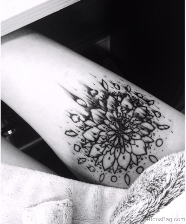 Black Mandala Tattoo Design
