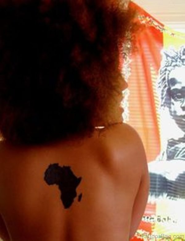 Black Map Tattoo