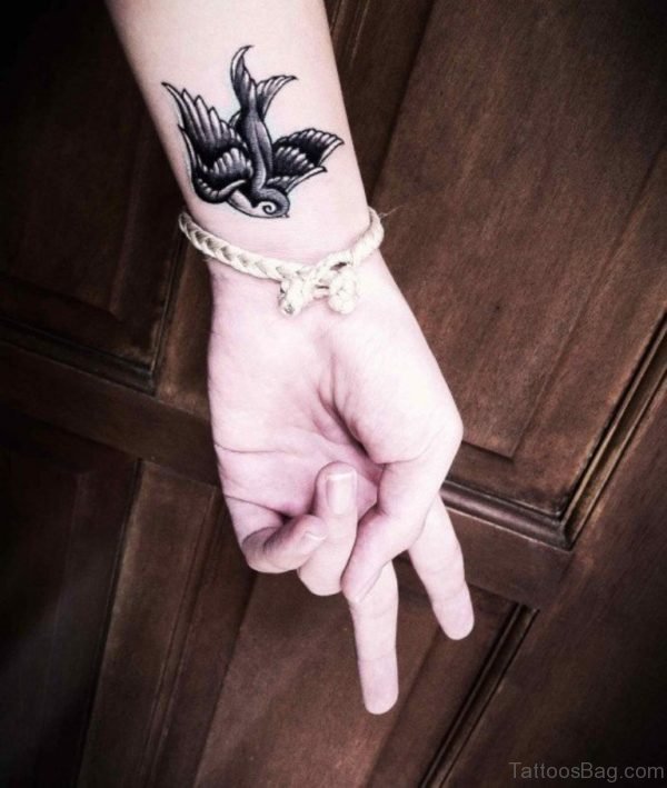 Black Swallow Tattoo 