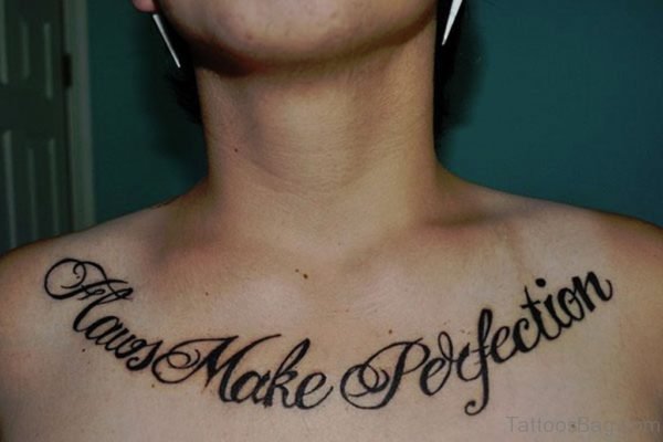 Black Wording Tattoo