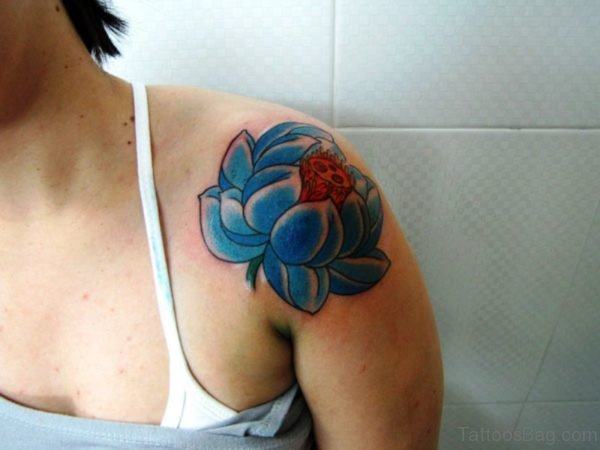Blue Lotus Designer Tattoo