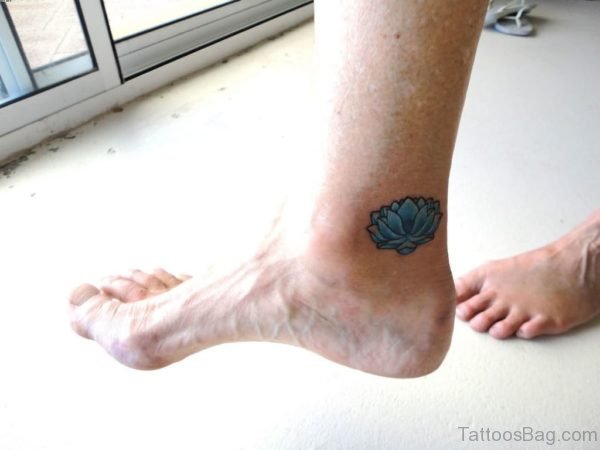 Blue Lotus Tattoo On Akle