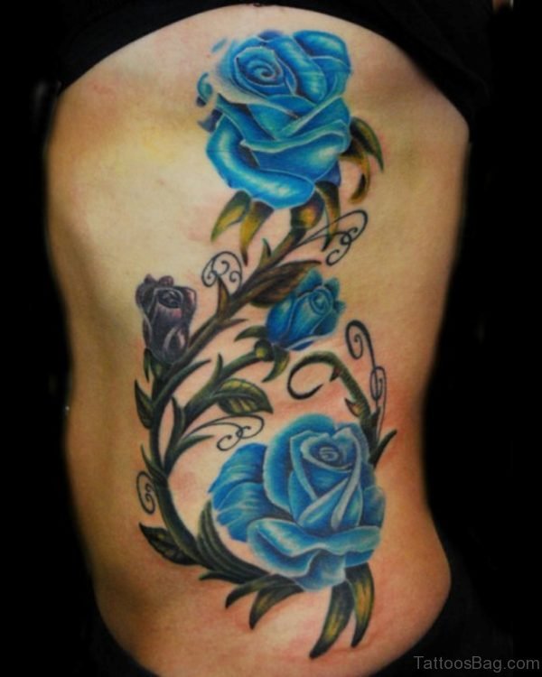 Blue Rose Tattoo
