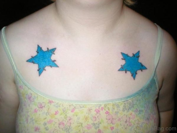 Blue Stars Tattoo