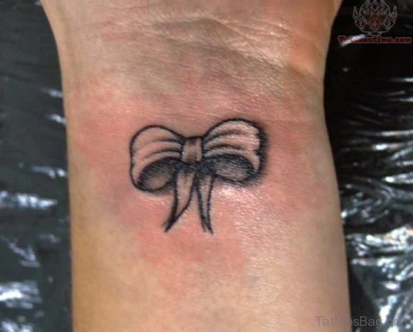 Bow Tattoo On Wrist Photo