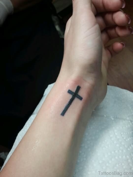 Brilliant Black Cross Tattoo