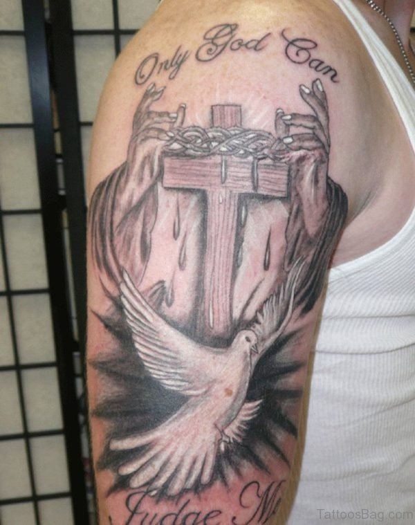 Brilliant Praying Hands Tattoo