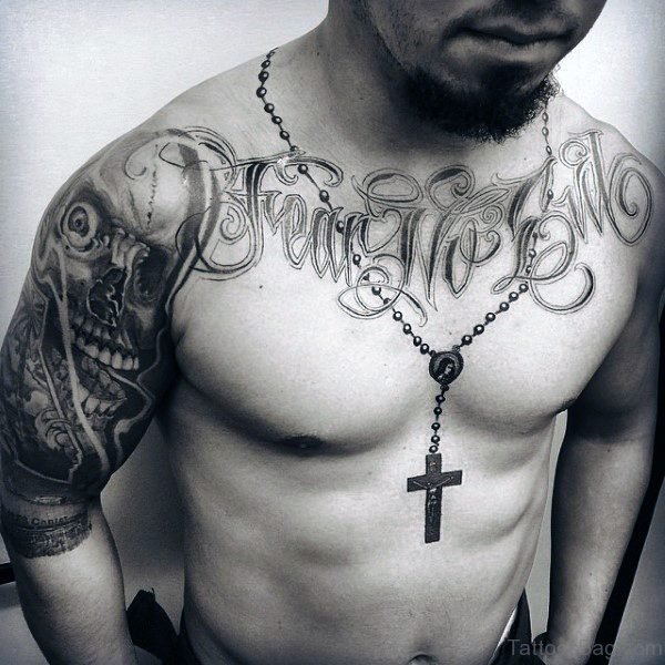 Brilliant Rosary Neck Tattoo